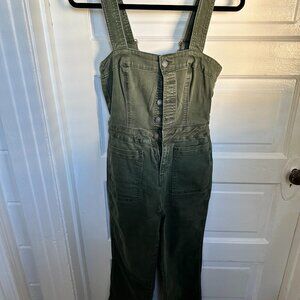 Lucky Brand Olive Green Overalls Size 26